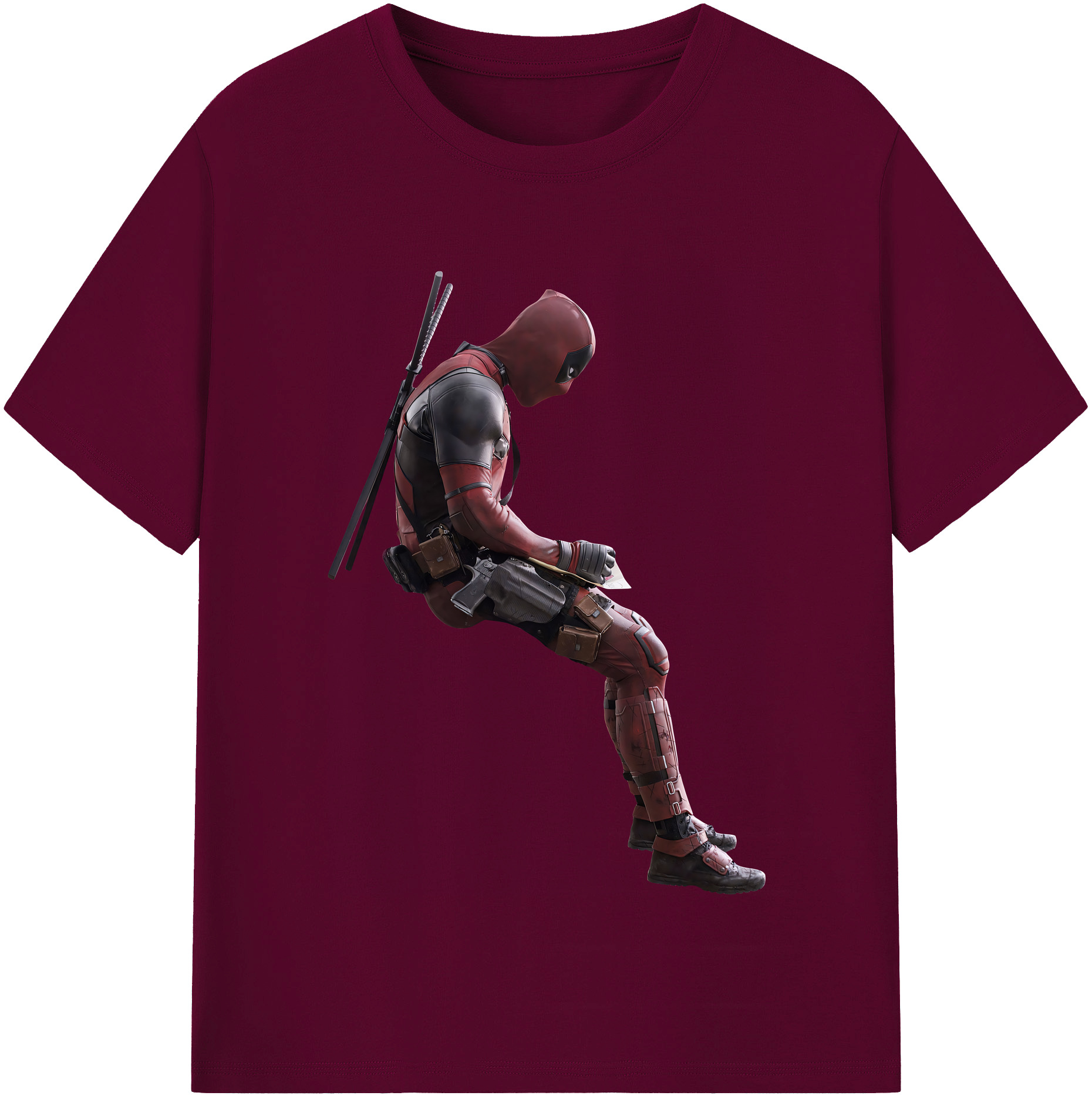（画像用） Deadpool デッドプール レディースカジュアルプリントTシャツ（綿100％）